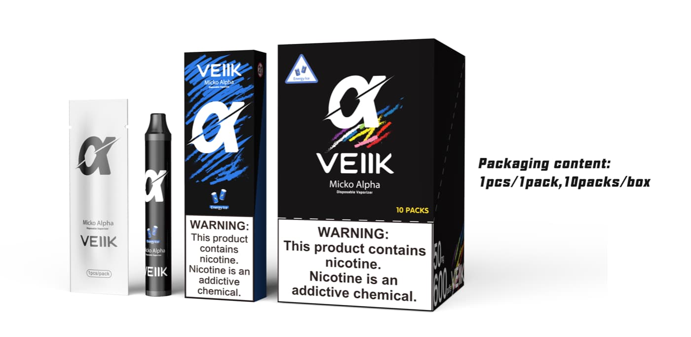 VEIIK MICKO ALPHA DISPOSABLE 600 PUFFS 